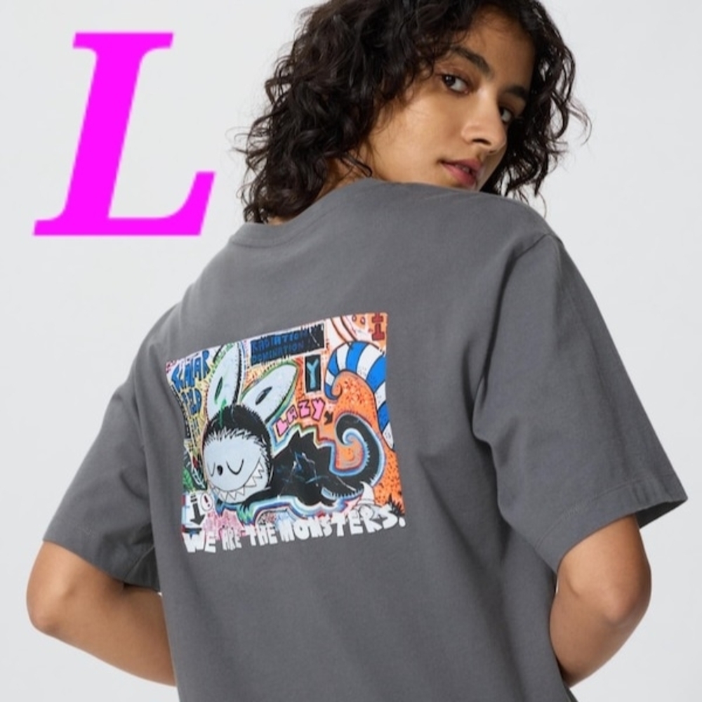 POP MART Uniqlo x Monsters Labubu Graphic T-shirt Size L